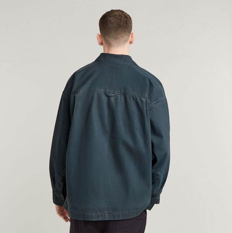 Boxy Fit Shirt - Donkerblauw - Heren