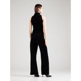 Wide Leg Velvet Jumpsuit - Donkerblauw - Dames