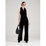 Wide Leg Velvet Jumpsuit - Donkerblauw - Dames
