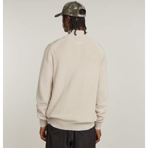 G-star Detailed Trui Met Volledige Rits Beige Man