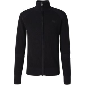 G-Starvoor mannen. D25746-C868-6484 Gedetailleerde jas zwart (XS), Casual, Biologisch katoen, Duurzaam