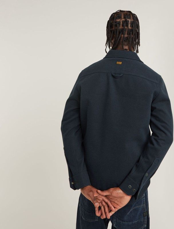 Overshirt GPO - Rits - Groen - Twill Geweven - 50% Gerecycled Polyester