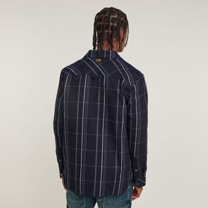 G-Star RAW GPO Zip Overhemd, meerkleurig (rinsed yoto check D25825-D745-G707), XS