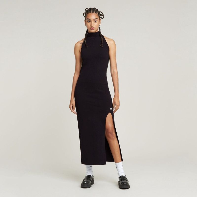 G-Star - RAW - Maxi-Jurk - Zwart - Biologisch Katoen - Mouwloos