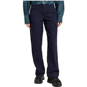 G-Starvoor vrouwen. D24673-D388-H193 Judee cargo broek marine (24/30), Casual, Katoen, Duurzaam, Marineblauw