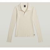 Poloshirt - Effen - Jersey - Lange Mouw - Slanke Pasvorm