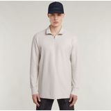 G-Star RAW - Tweeter Half Zip - T-shirt - Zwart - 100% Biologisch Katoen