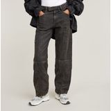 Judee Biker Low Waist Loose Jeans - Bruin - Dames