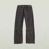 Judee Biker Low Waist Loose Jeans - Bruin - Dames