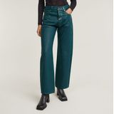 Stretchbroeken - Effen - Denim - Loosefit - High Waist