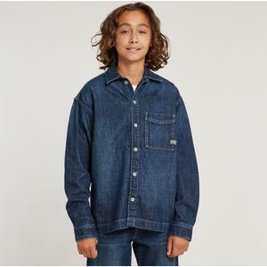 Boxy Fit Shirt - Donkerblauw - Jongens