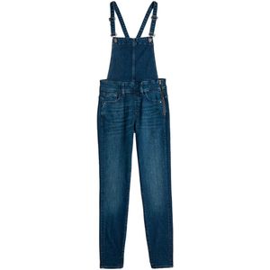 Tuinbroek - Blauw - Katoen - Super Stretch Denim