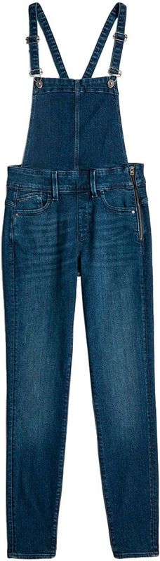 Tuinbroek - Blauw - Katoen - Super Stretch Denim