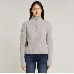 G-Star RAW - Skipper - Dikke Gebreide Trui - Blauw - Colkraag