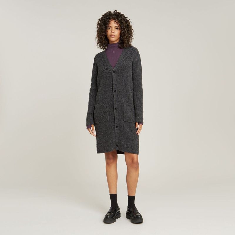 Oristel - D26497 - Cardigan - Grijs - Acryl