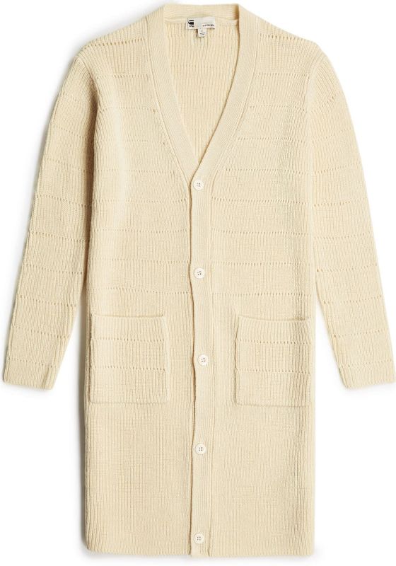 G-Star - D26497-4428-G076 - Vest - Beige - 70% Acryl, 30% Verantwoorde Wol, Casual, Gebreid