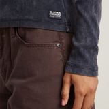 G-star - Deep Henley - T-shirt - Zwart - Lange Mouwen