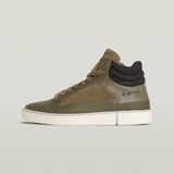 G-Star - Ravond - Sneaker - Donkergroen - Leer, Suède, Denim