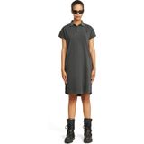 Jurk - Polokraag - Effen - Katoen - Knielengte - Normale Pasvorm