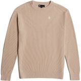 G-STAR RAW - Pull Serrated R Knit - Tricot - Roze - Katoen