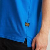 G-STAR RAW - Nifous - T-shirt - Blauw - Geribbelde Hals, Zijsplitten