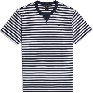 G-STAR RAW T-shirt Nifous Stripe R T pour homme, Multicolore (blanc/Salute Stripe D25961-c339-h230), L