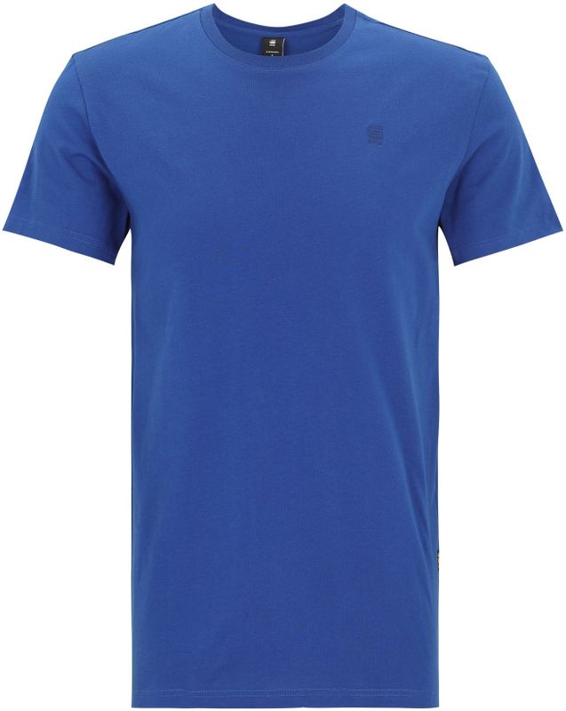 G-Star RAW - T-Shirt - Geribbelde Hals - Borduurwerk - Zwart - Katoen