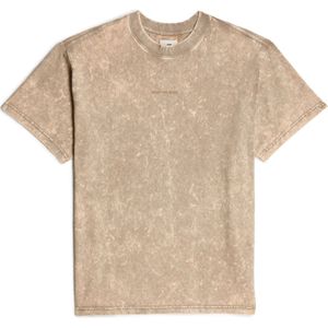 Washed Loose T-Shirt - Beige - Heren
