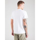 G-STAR - Old Skool Logo T-Shirt - Wit - Biologisch Katoen