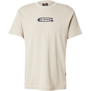 G-STAR RAW Heren Old Skool Logo R T T-shirt, beige (Dk Brick D25967-c812-1214), XXL