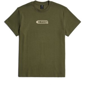 G-star - Old Skool Logo - T-shirt - Korte Mouwen - Biologisch Katoen