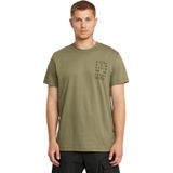 G-star - Text Chest - T-shirt - Zwart - 100% Biologisch Katoen
