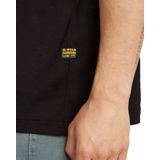 G-STAR - Text Chest - T-shirt - Zwart - 100% Biologisch Katoen