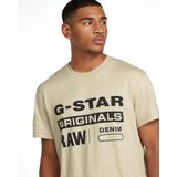 G-STAR RAW Originals R T T-shirts voor heren, beige (Dk Brick D25969-c506-1214), XS