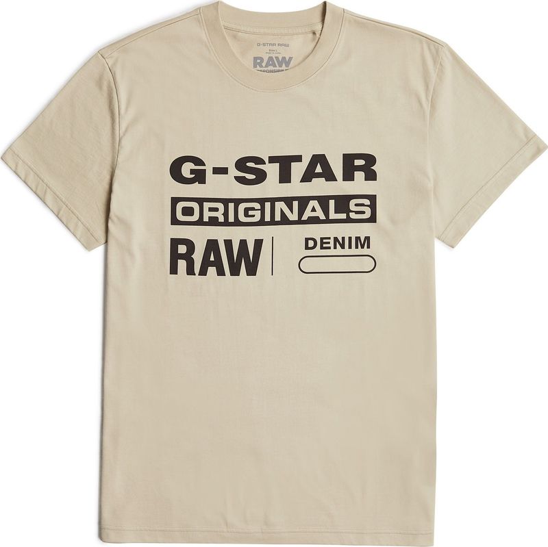 G-STAR RAW Originals R T T-shirts voor heren, beige (Dk Brick D25969-c506-1214), XS