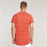 G-Star RAW Tekst achterkant gr overdyed lash r t, Rood (Lt Antic Red Gd D25971-2653-b571), XS