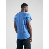 G-Star - Text Back GR Overdyed Lash R T-shirt - Blauw - Katoen