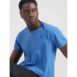 G-Star - Text Back GR Overdyed Lash R T-shirt - Blauw - Katoen