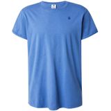 G-Star - Text Back GR Overdyed Lash R T-shirt - Blauw - Katoen