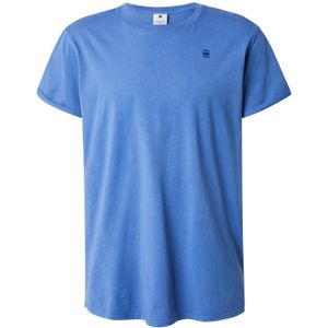 G-Star - Text Back GR Overdyed Lash R T-shirt - Blauw - Katoen