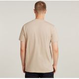 G-Star Raw - T-Shirt - Beige - Organisch Katoen - Normale Pasvorm