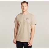 G-Star Raw - T-Shirt - Beige - Organisch Katoen - Normale Pasvorm