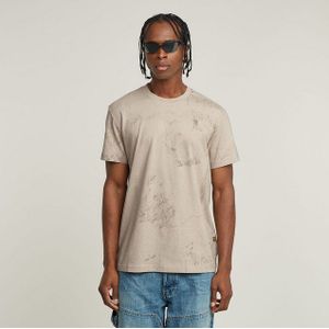 G-STAR Heren Wash Allover T-shirt, veelkleurig (Dk Brick Concrete D25973-c338-h342), M