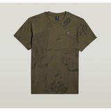 G-STAR - T-shirt - Shadow Olive Concrete - 100% Biologisch Katoen