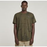 G-STAR - T-shirt - Shadow Olive Concrete - 100% Biologisch Katoen