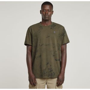 G-STAR - T-shirt - Shadow Olive Concrete - 100% Biologisch Katoen