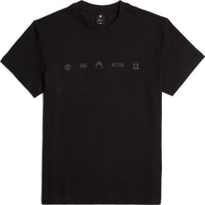 G-star - Small Symbols - T-shirt - Zwart - 100% Biologisch Katoen