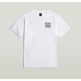 G-STAR - Barcode Back Graphic - T-shirt - Wit