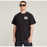 G-STAR - Barcode Back Graphic - T-shirt - Zwart - Biologisch Katoen