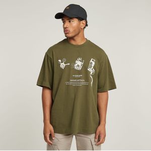 Archive Boxy T-Shirt - Groen - Heren